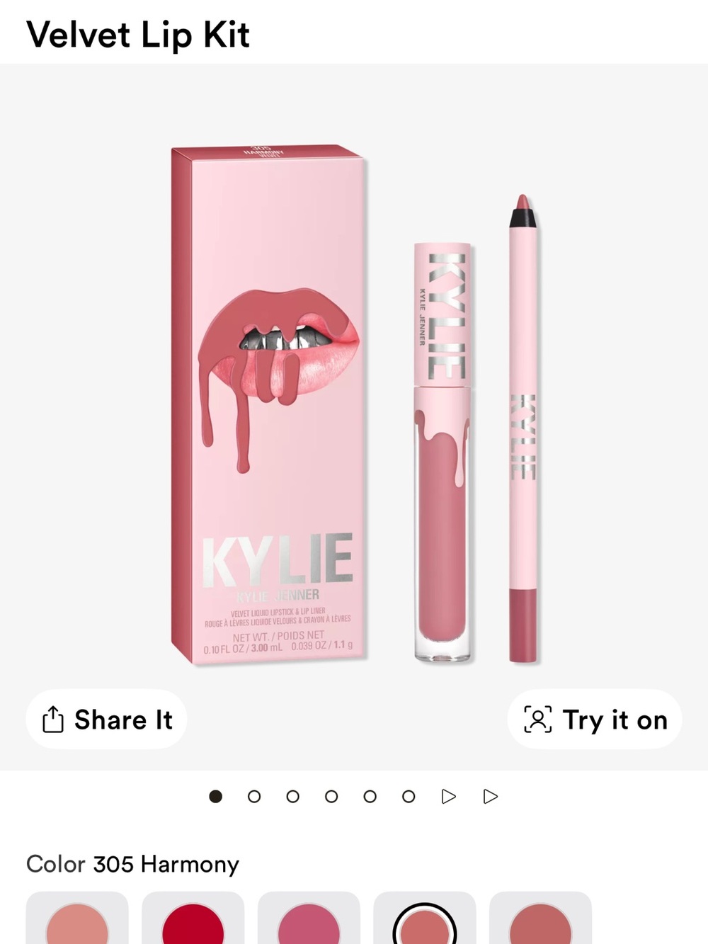 NWT Kylie Velvet Lip Kit